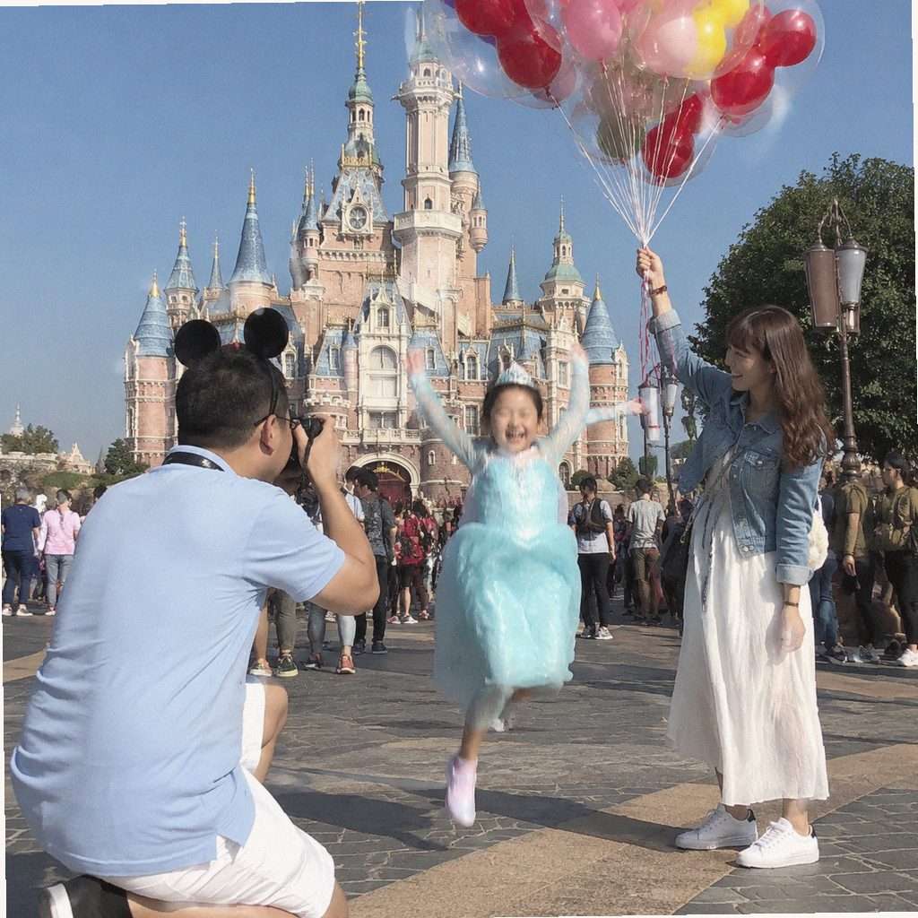 Guest at Shanghai Disneyland
