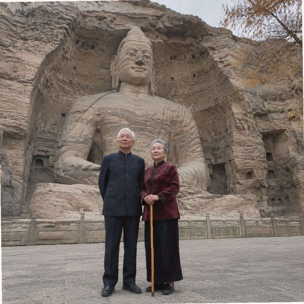 Guest at Yungang Grottoes