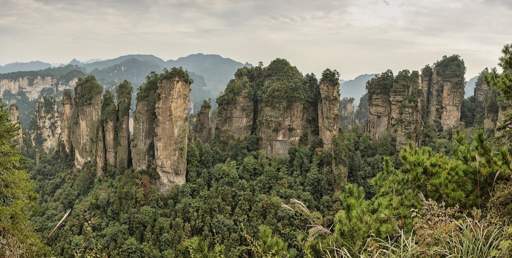 Tianmen Mountain glass walkway and Tianmen Cave